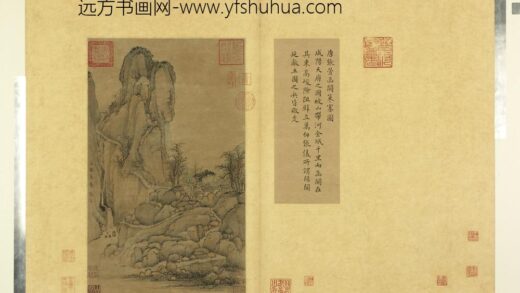 天下名山图（利）册 唐张萱函关策蹇图.jpg