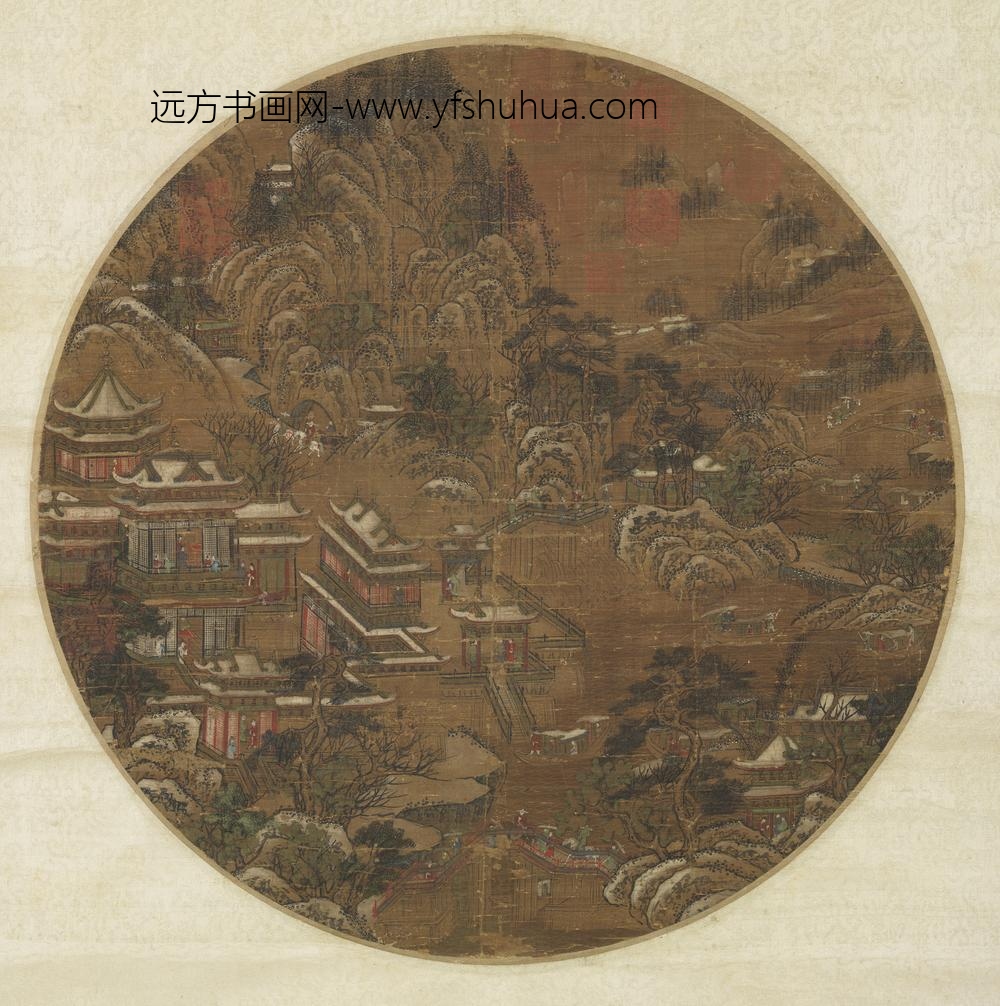 宋人上林瑞雪轴