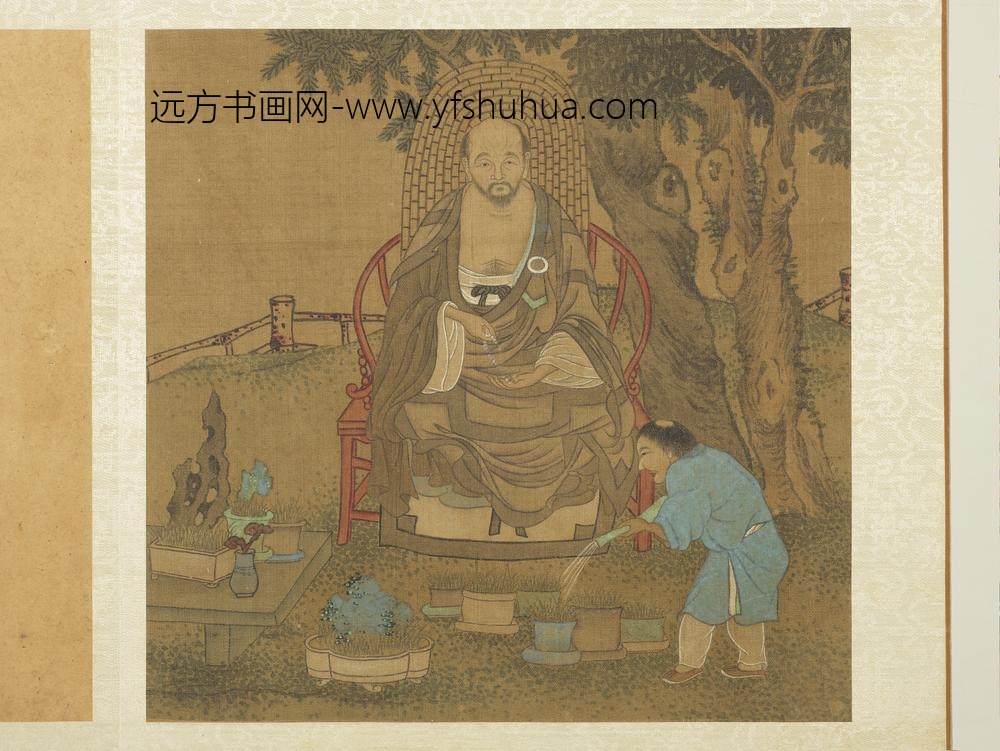 宋人十六应真像册-应真像（三）