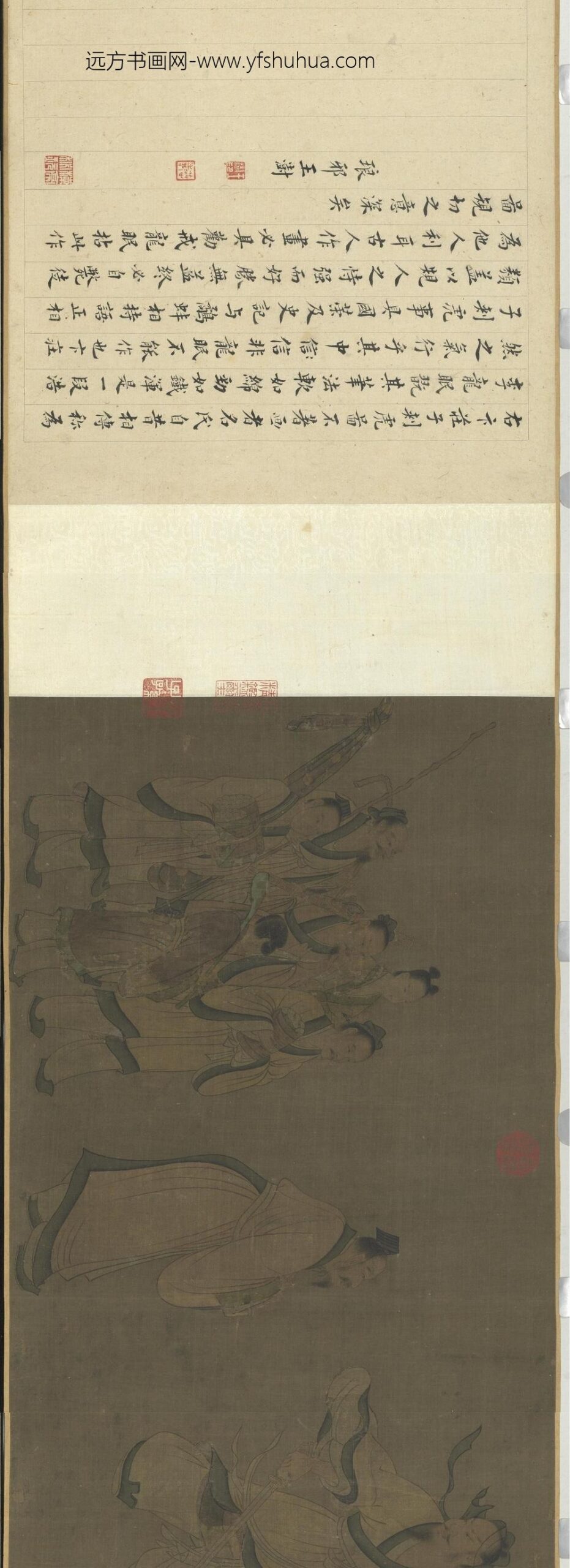 宋人卞庄子刺虎图卷_