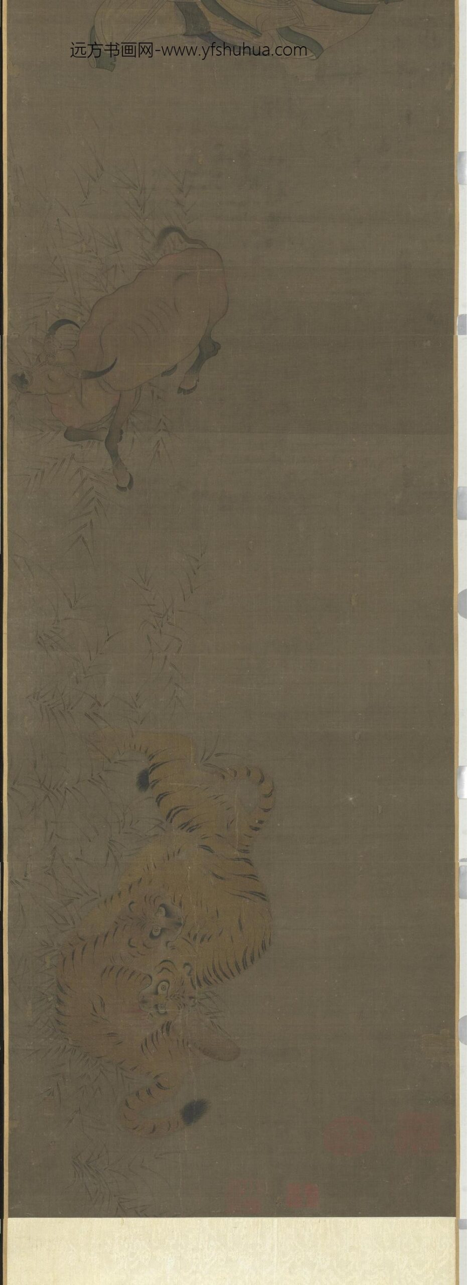 宋人卞庄子刺虎图卷_