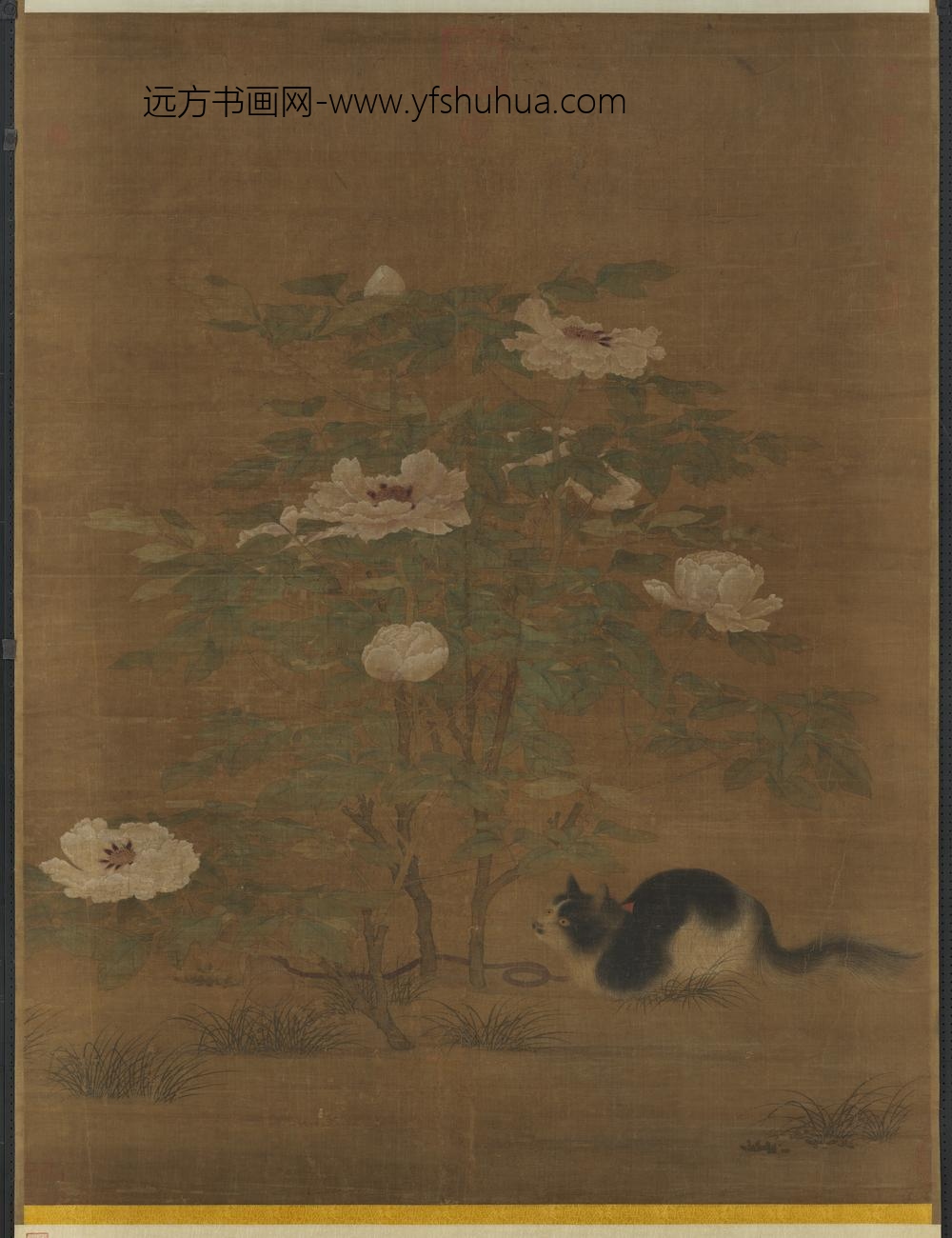 宋人富贵花狸轴