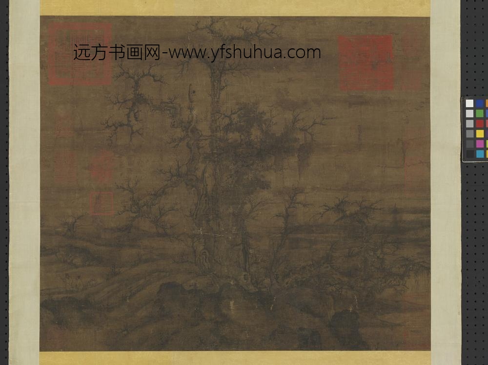 宋人小寒林图轴