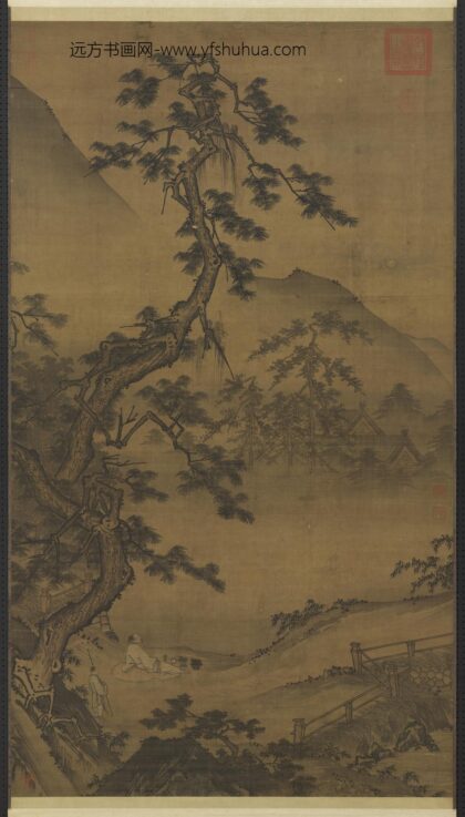 宋人松月图轴.jpg