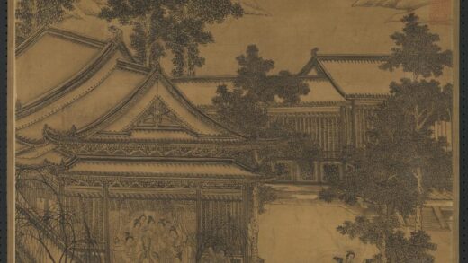 宋人画南唐耿先生炼雪图轴.jpg