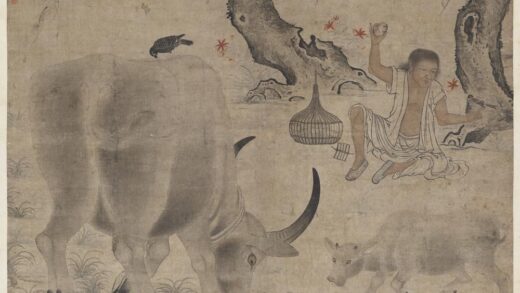 宋人画子母牛轴.jpg