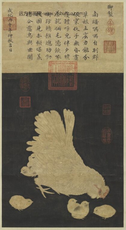 宋人画子母鸡图轴.jpg