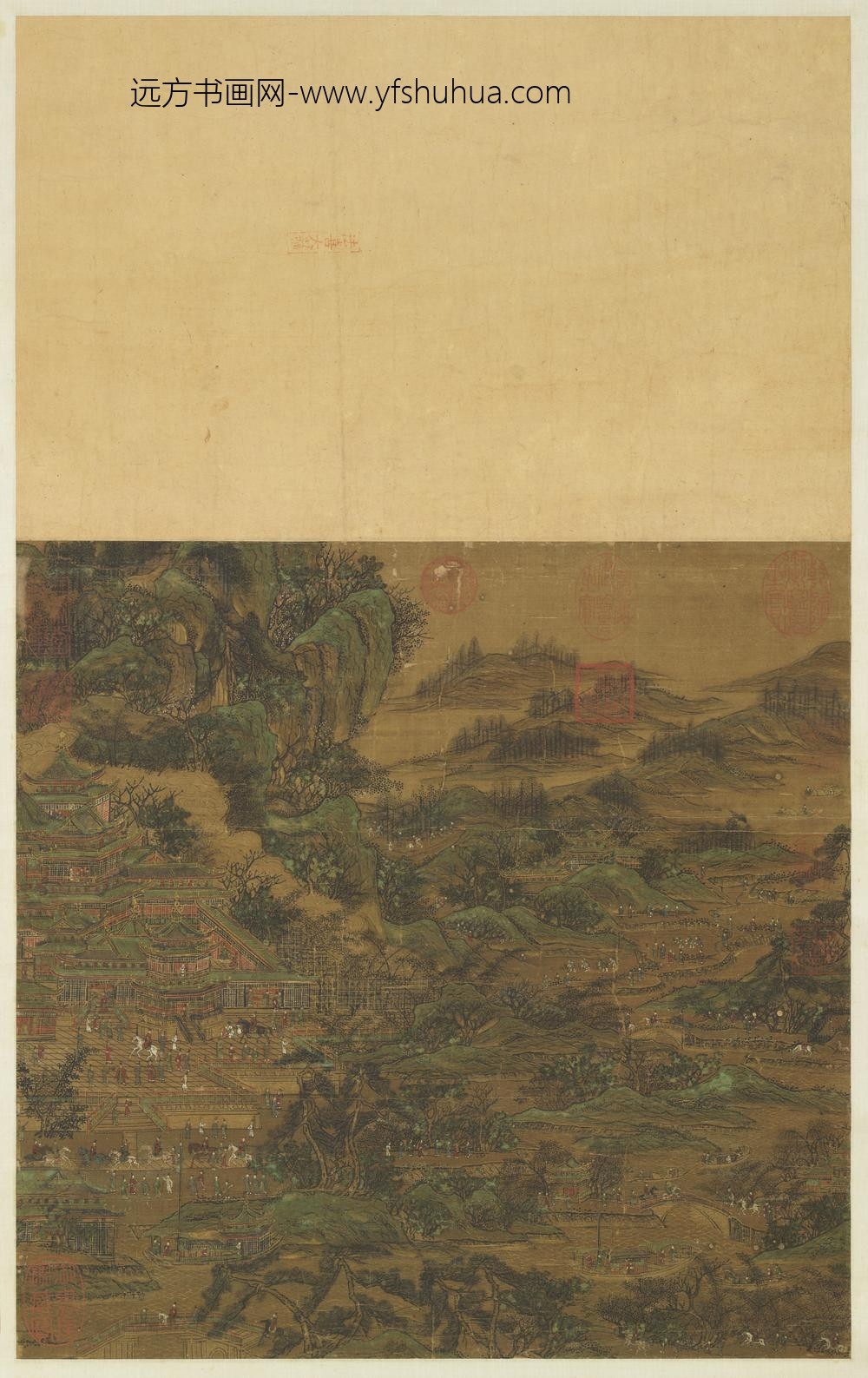 宋人画杜甫丽人行轴