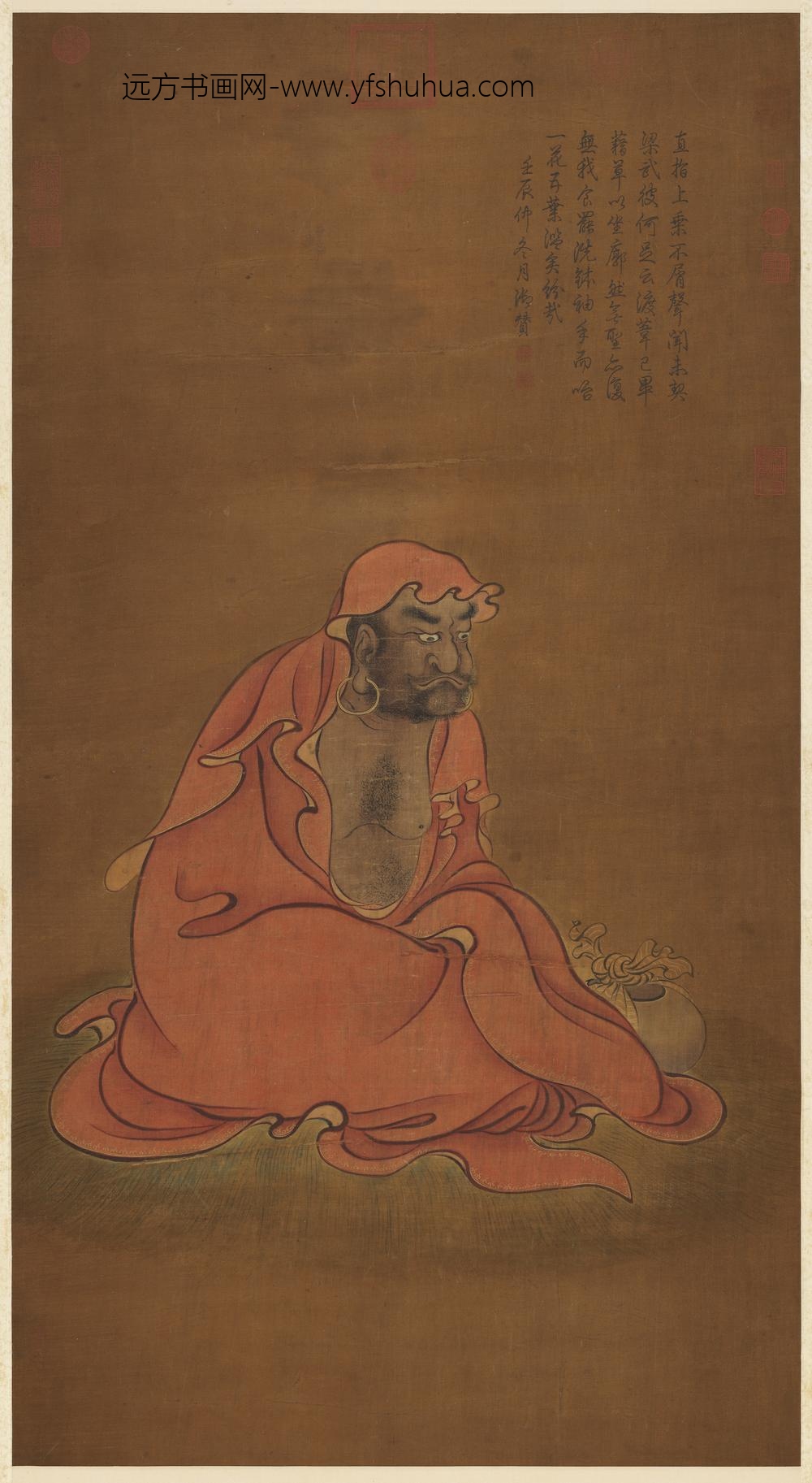 宋人画达摩像轴