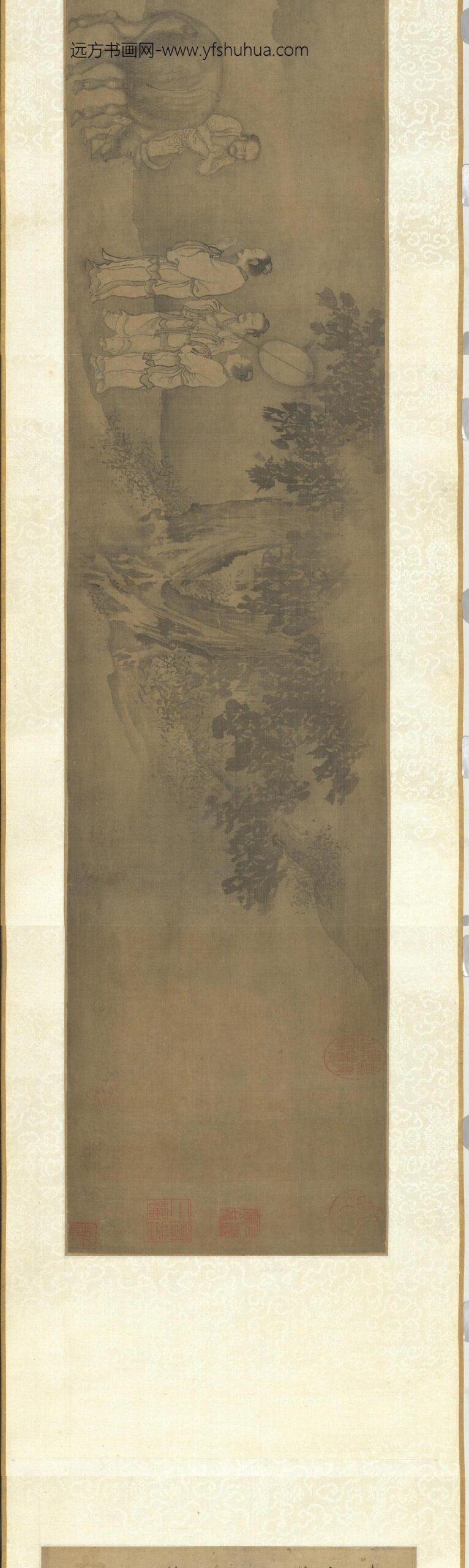 宋人画问喘图卷_