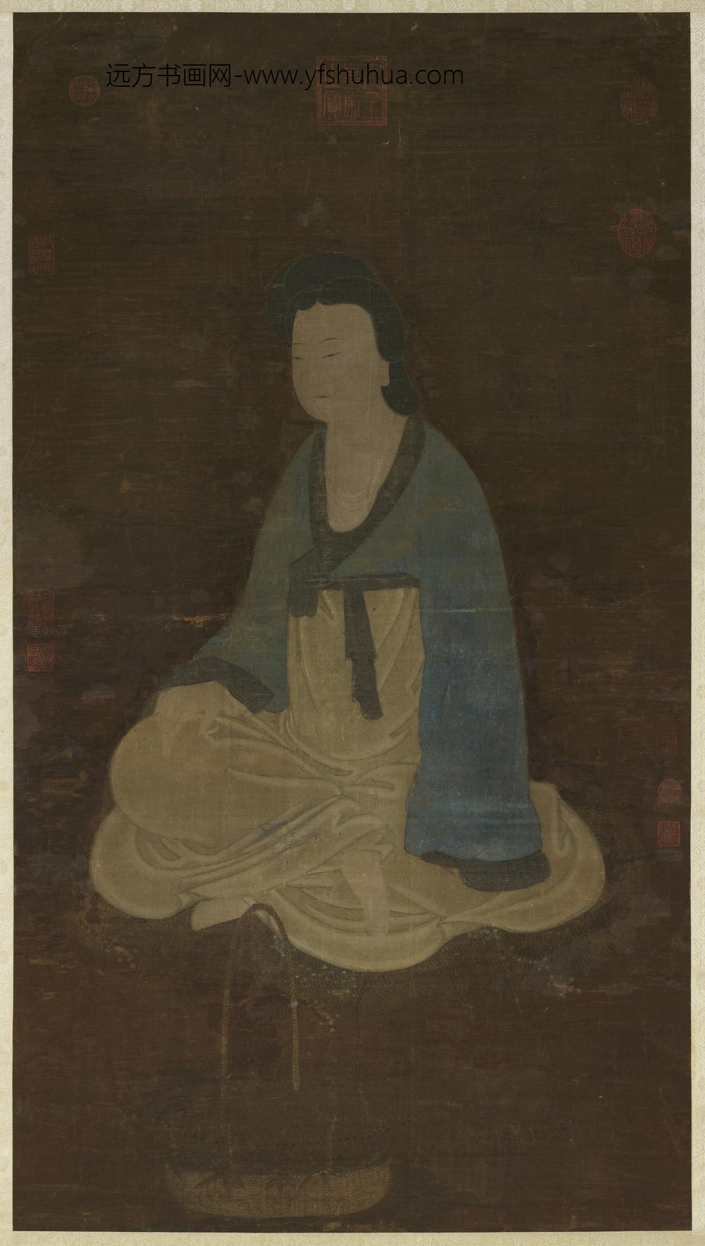 宋人画鱼篮观音轴