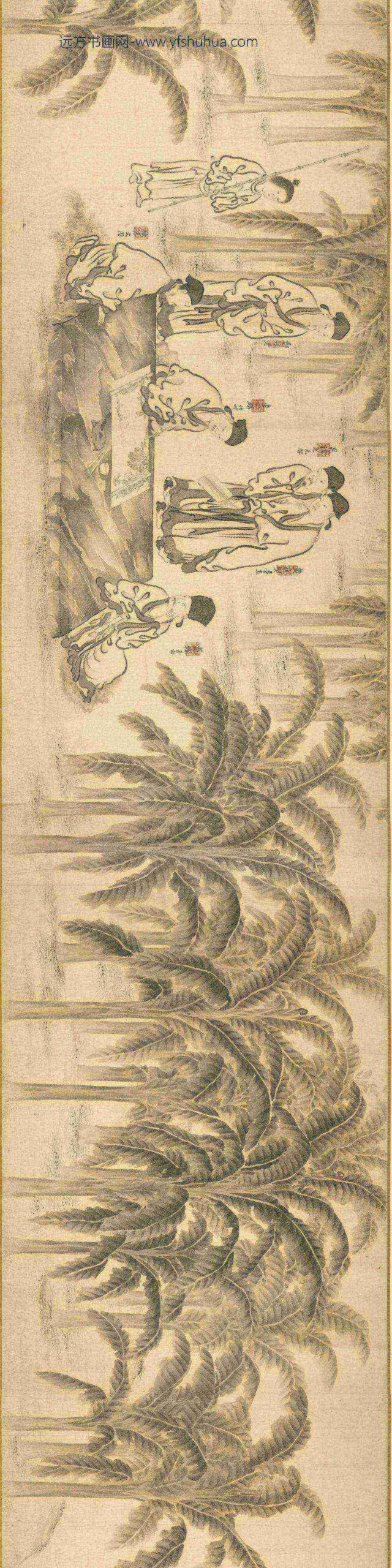 宋人西园雅集卷-台北故宫博物院_