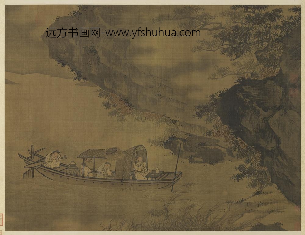 宋人赏月空山轴