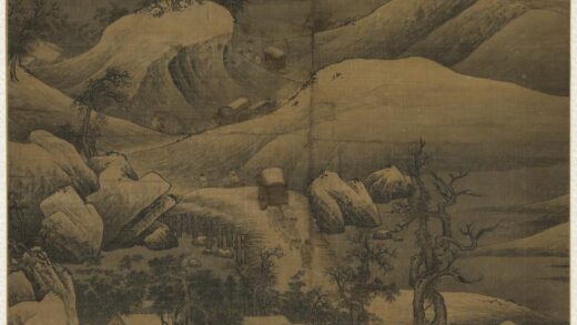 宋人雪栈牛车图轴.jpg