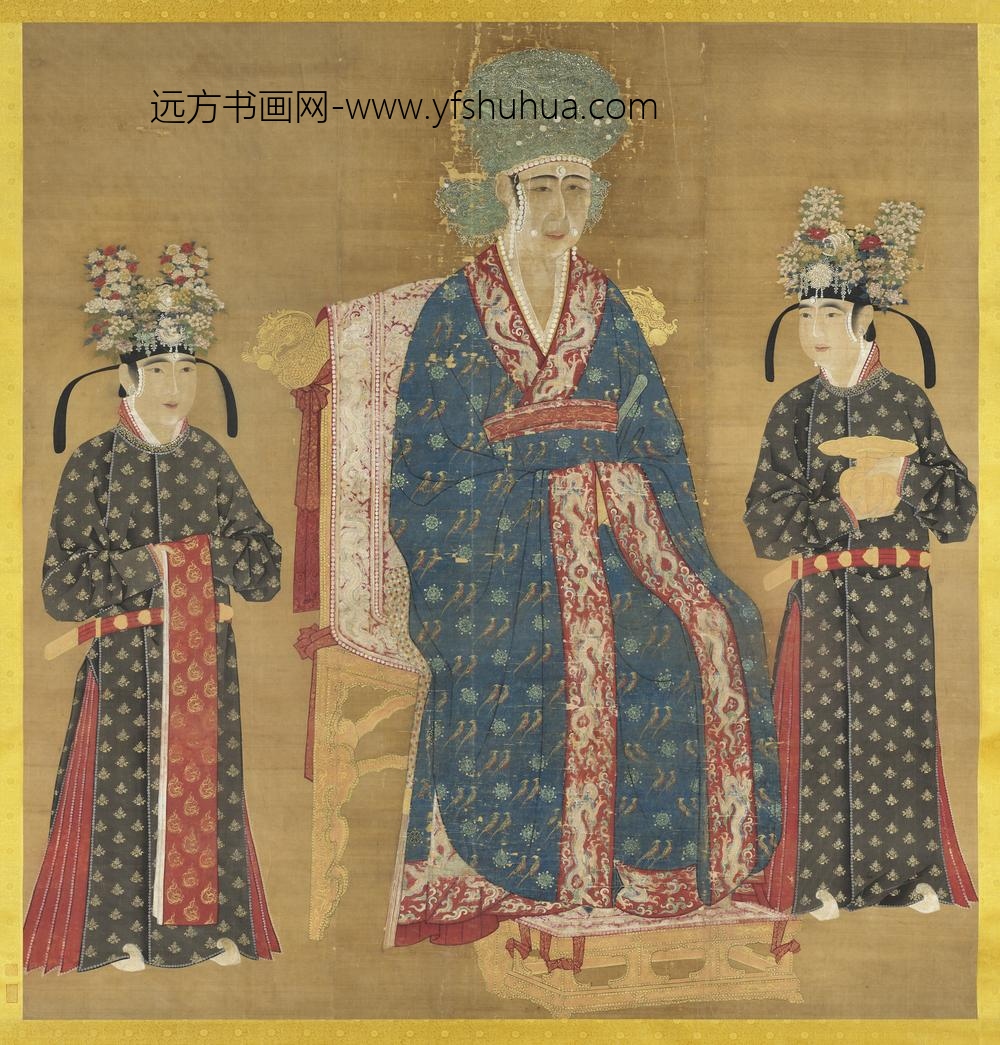 宋仁宗后坐像轴