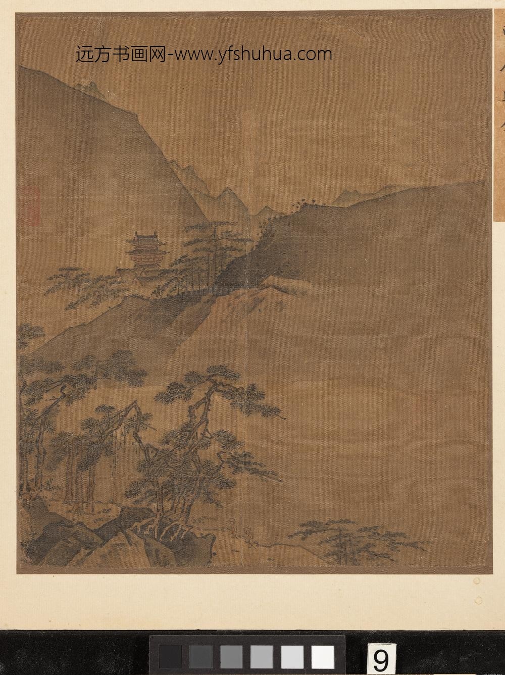 宋叶肖岩西湖十景图册-南屏晚钟