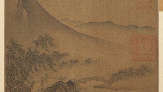 宋叶肖岩西湖十景图册 苏堤春晓.jpg