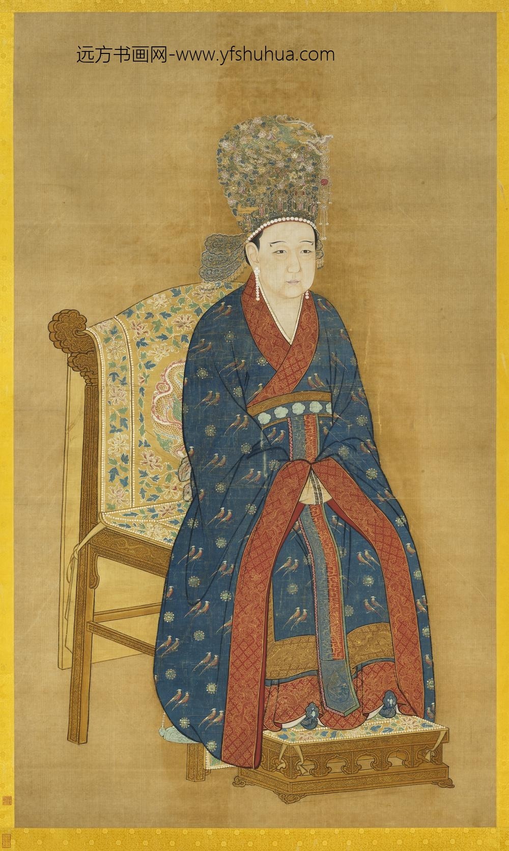 宋宁宗后坐像轴