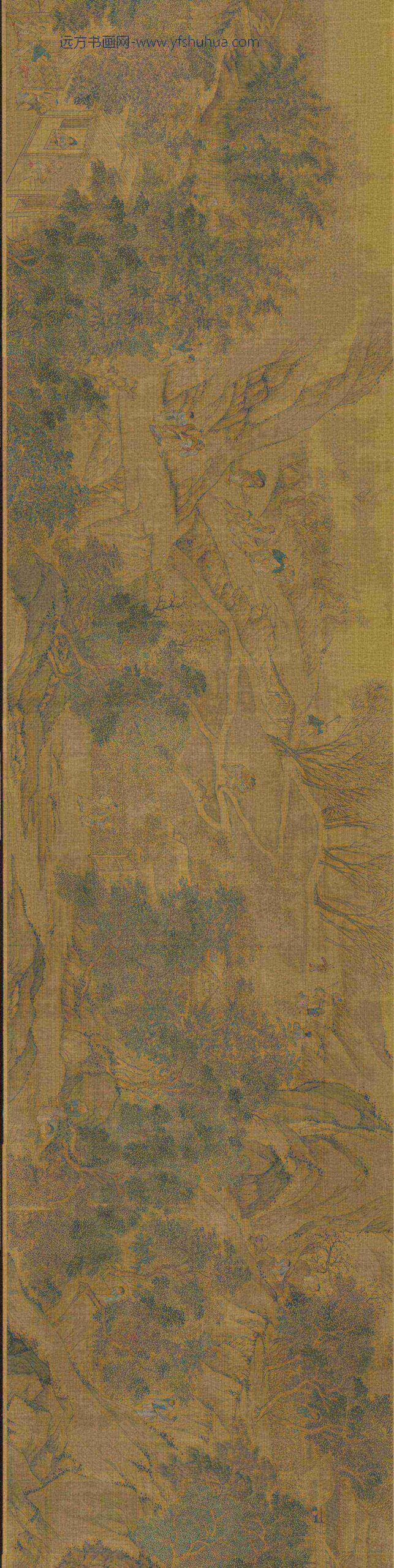 宋朱锐春社醉归图卷_