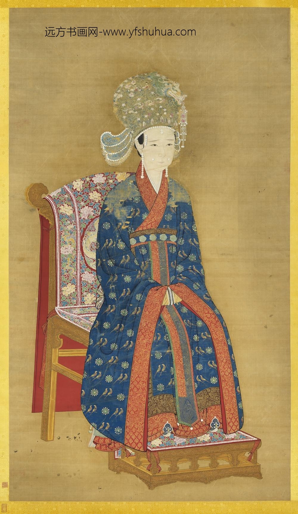 宋钦宗后坐像轴