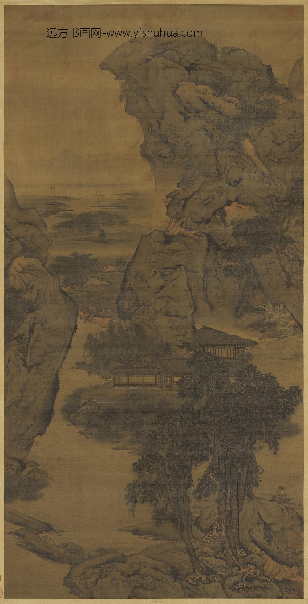 宋阎次平四乐图轴