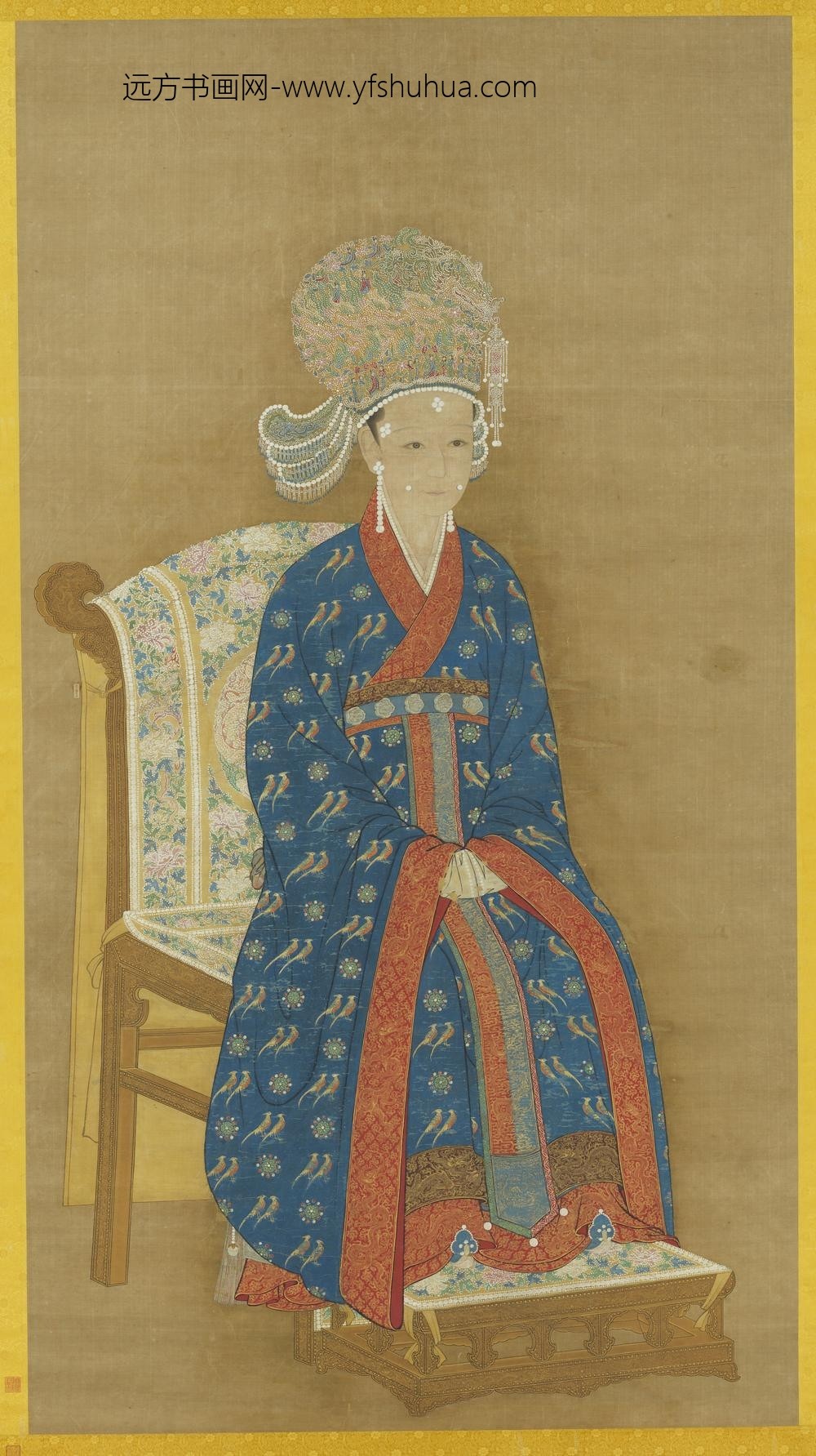 宋高宗后坐像轴