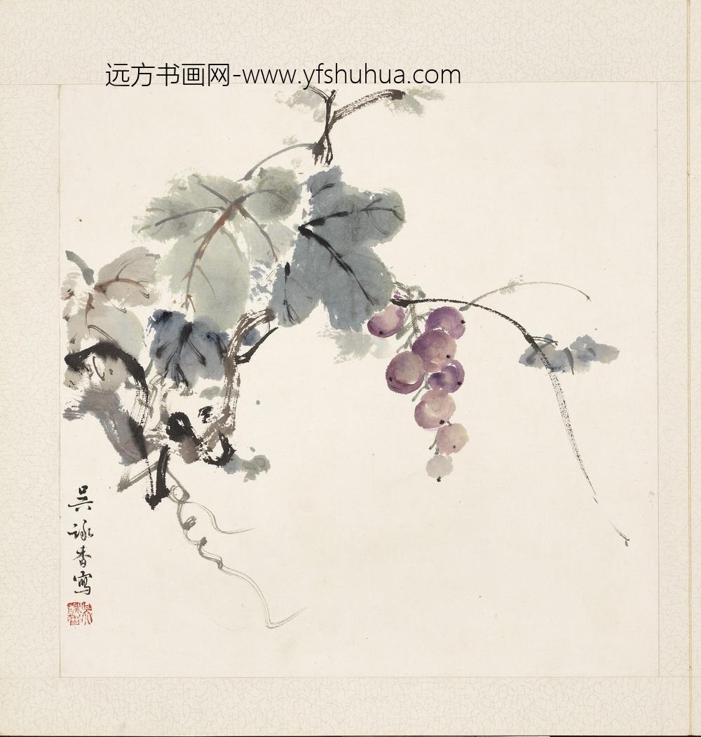 当代名家书画册-葡萄