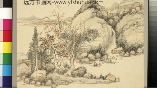 拟古山水册 无款山林泉瀑.jpg