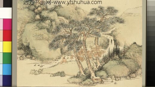 拟古山水册 无款松下听泉.jpg