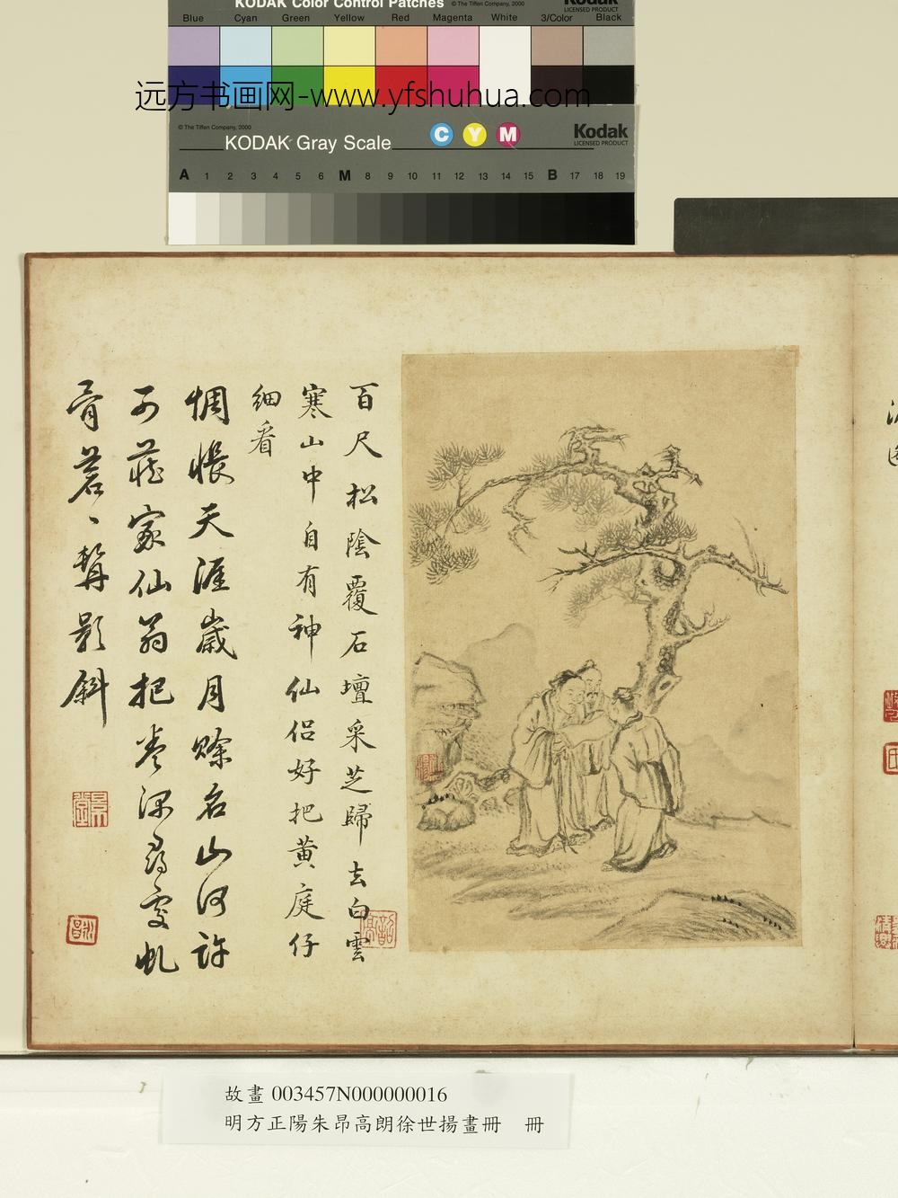 方正阳朱昂高朗画册-松阴展卷