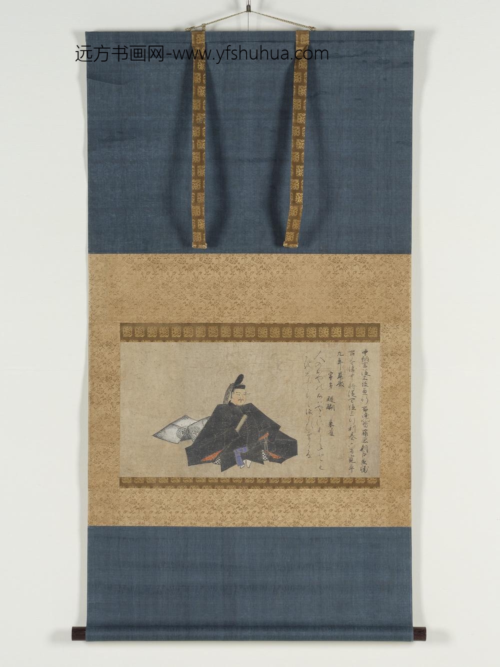 日本镰仓时代三十六歌仙绘藤原兼辅像宣房本轴南