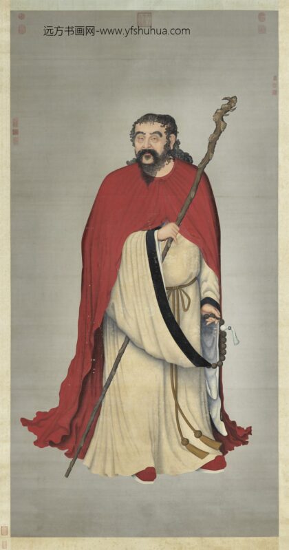 旧洋画罗汉轴.jpg