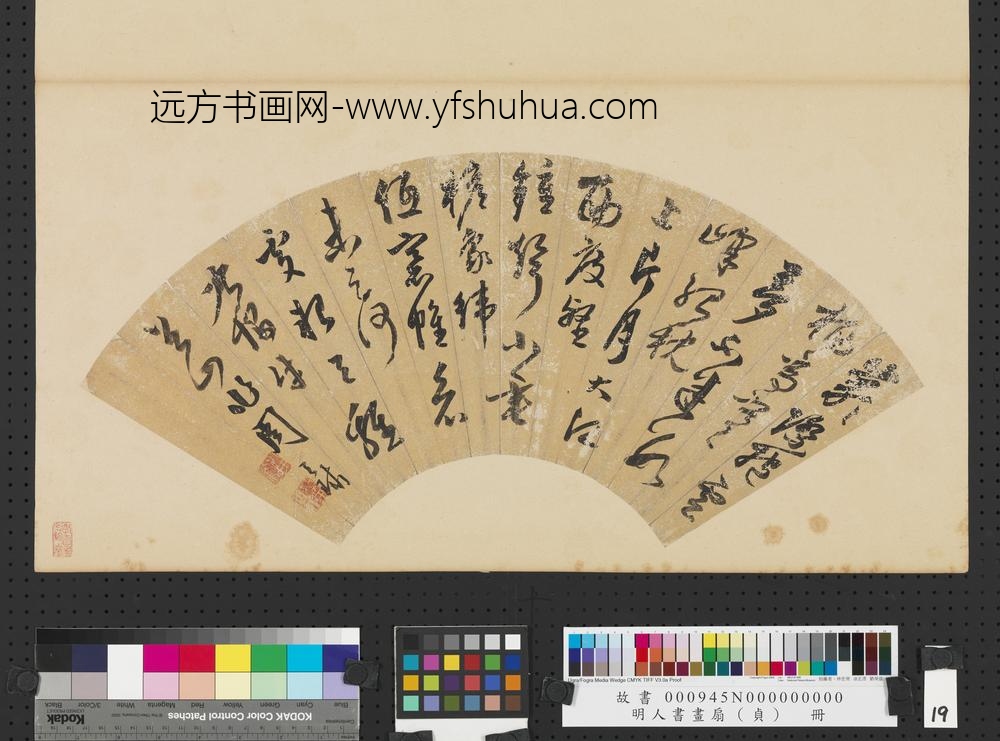 明人书画扇（贞）册明周天球草书诗