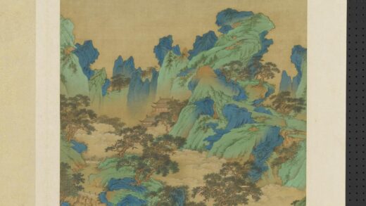 明人仿宋元诸家山水册 云岩梵宇.jpg