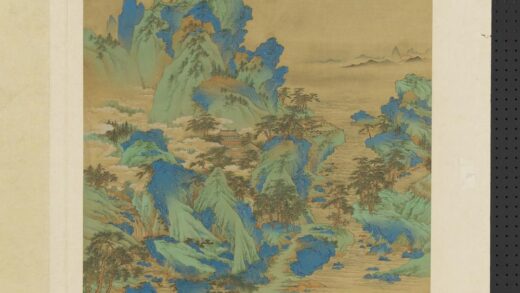 明人仿宋元诸家山水册 深山楼观.jpg