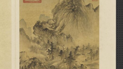 明人仿宋元诸家山水册 溪山杖履.jpg
