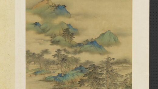 明人仿宋元诸家山水册 溪山钓隐.jpg