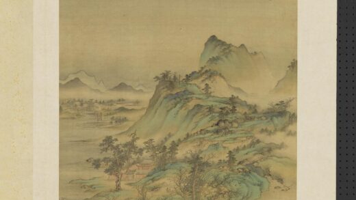 明人仿宋元诸家山水册 碧波横涉.jpg