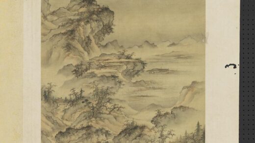 明人仿宋元诸家山水册 蹇驴远渡.jpg