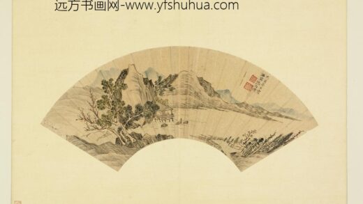 明人便面画册（三）册 明张自修溪山高逸.jpg