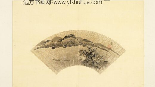 明人便面画册（四）册明吴廷羽春江钓艇.jpg