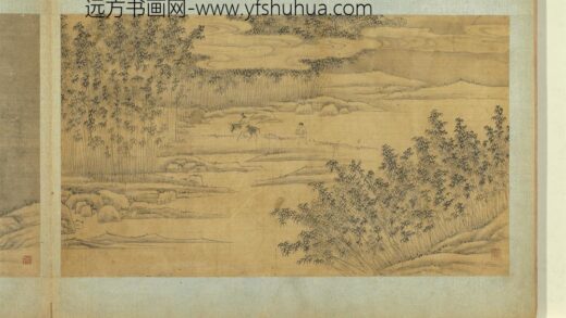 明人月明林下图册 溪岸行旅.jpg