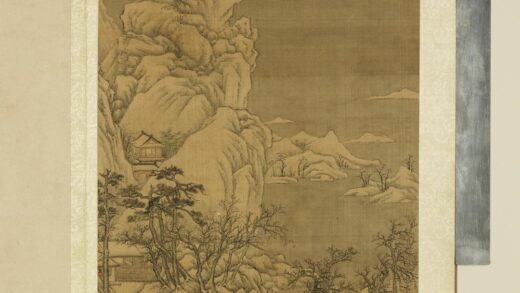 明人画岩壑清晖册 明人溪山积雪.jpg