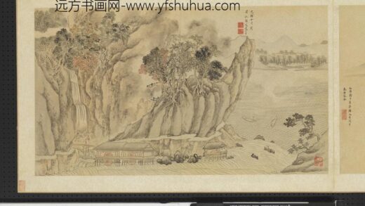 明人画幅集册 高瀑泻湖.jpg