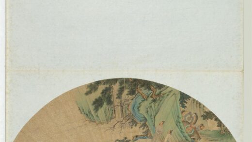 明人画扇册 明仇英山水人物.jpg
