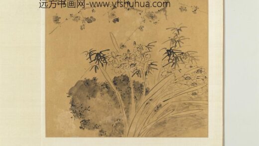 明人祝寿书画合璧册 二月春光.jpg