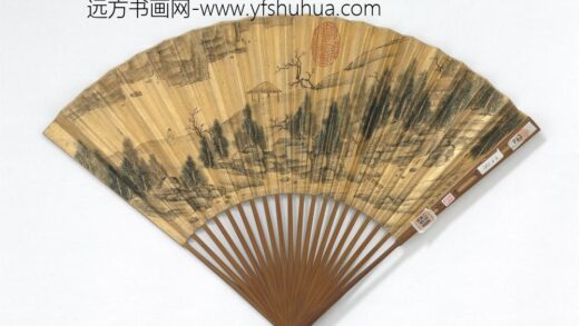 明吴令画松山图董其昌书七言绝句 1.jpg