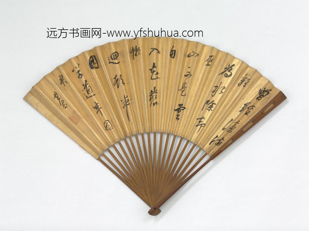 明吴令画松山图董其昌书七言绝句-