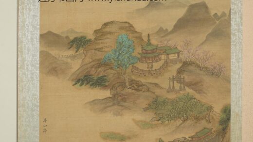 明周用画新安十景图册 斗山亭.jpg