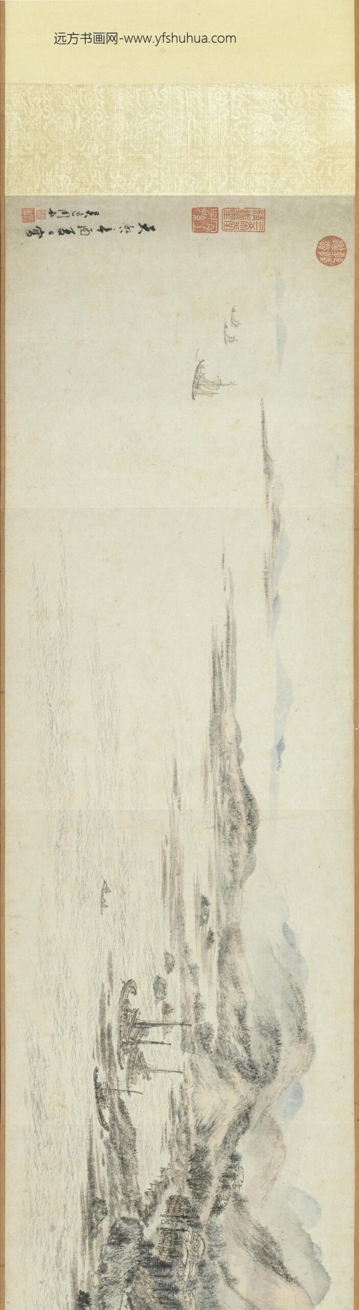 明周龙千里江程图卷_